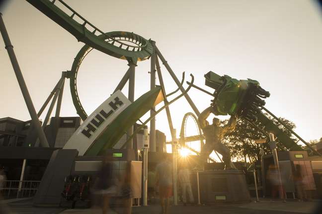 The Incredible Hulk Coaster foi reinaugurado nesta semana no parque Universal’s Islands of Adventure