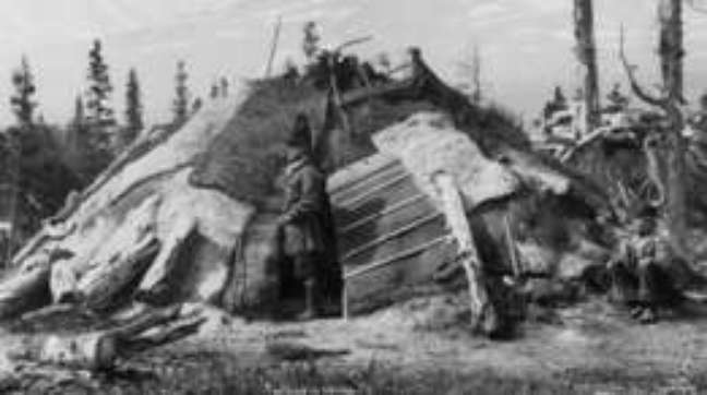 Registro de uma casa do povo saami, natural da Suécia