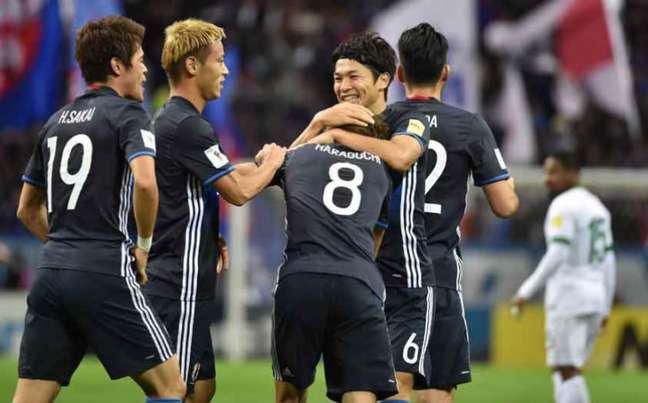 Haraguchi fez o segundo gol do Japão (Foto: Kazuhiro Nogi / AFP)