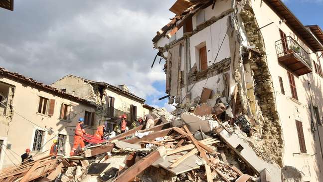 Terremoto en Arquata del Tronto, en Italia, en 2016