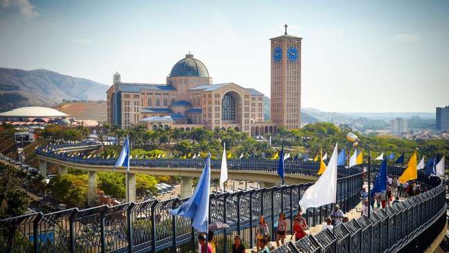 Basílica hoje ocupa uma área de 72 mil m² | Foto: Governo do Estado-SP 