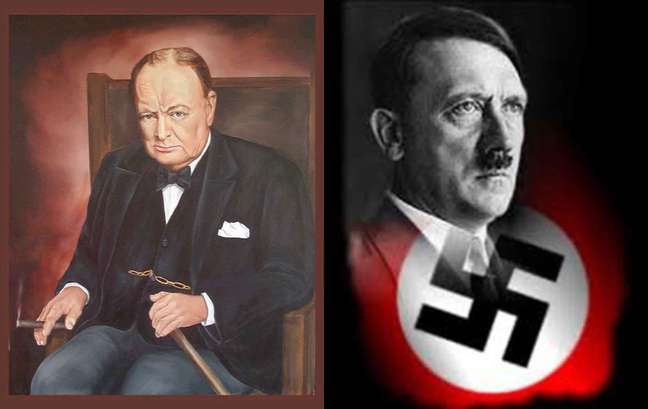 Churchill resistiu a Hitler