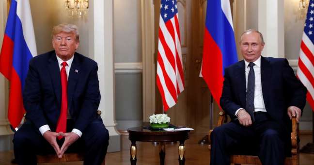 Cúpula Trump-Putin em Helsinque, na Finlândia 16/07/2018  REUTERS/Kevin Lamarque