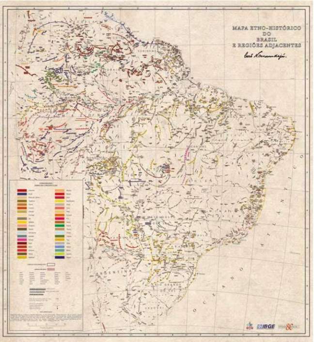 Museu guardava a versão original do mapa étnico-histórico-linguístico 