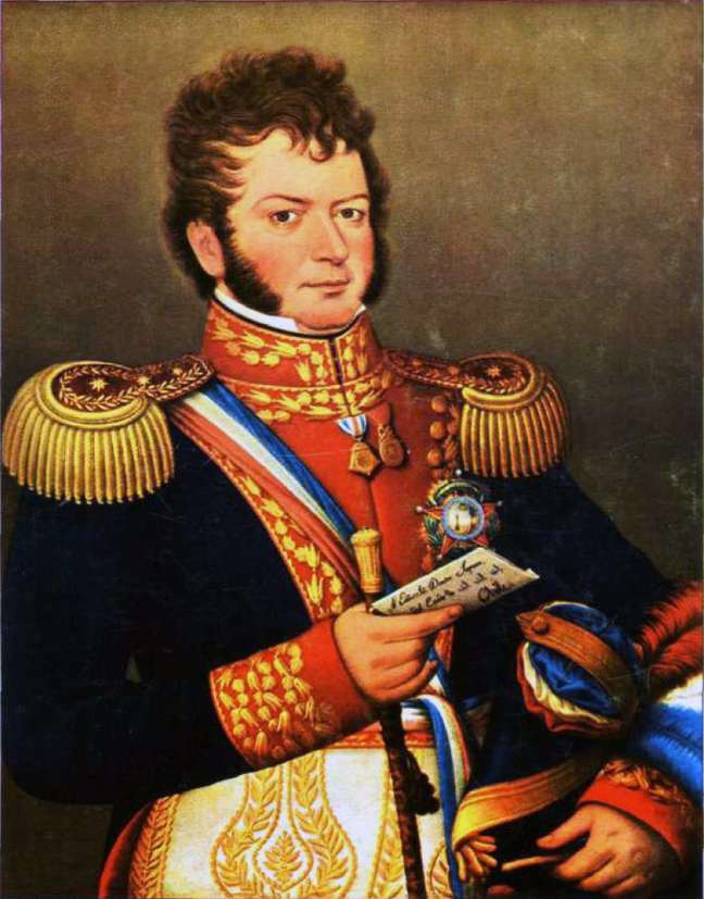 Militar e estadista, Bernardo O'Higgins foi uma das principais figuras militares fundamentais do movimento de independência do Chile