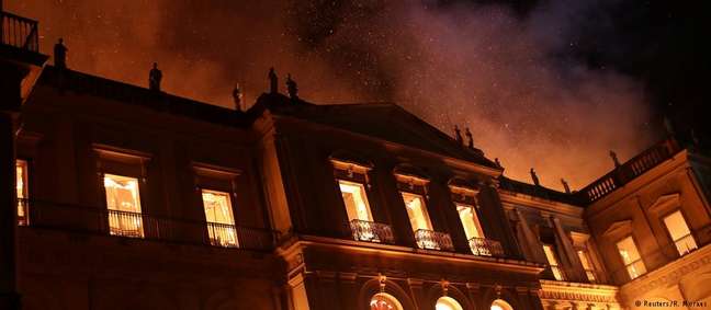 Incêndio destruiu o Museu Nacional no Rio de Janeiro