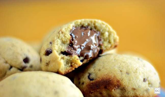 8. Cookie recheado com Nutella®: eles são receitas clássicas, fáceis e rápidas de fazer! Do jeito que as crianças gostam! 