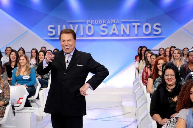 O apresentador e dono do SBT, Silvio Santos.  