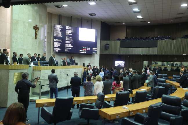 O plenário da Câmara Municipal de São Paulo