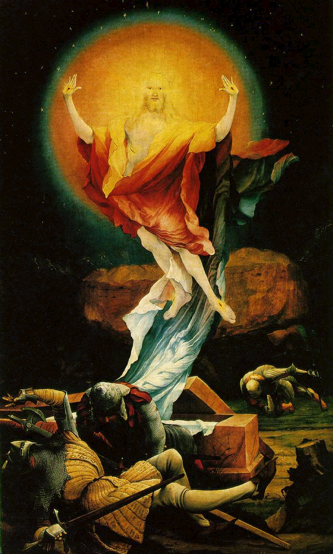 A Ressurreição de Cristo (tela de M.Grünewald, 1515)
