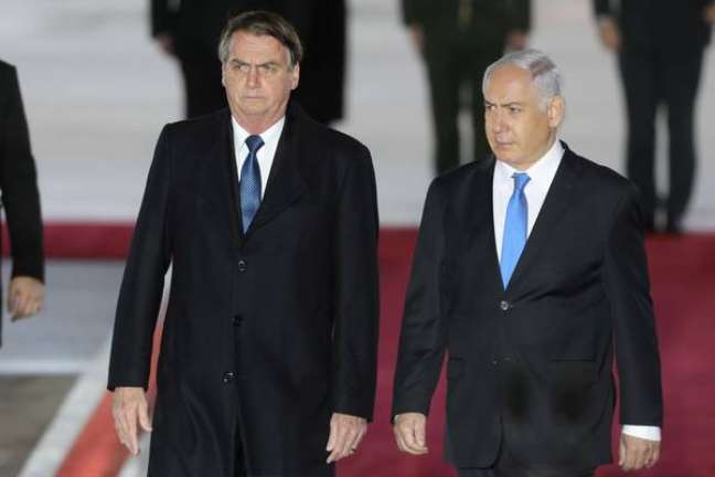 Bolsonaro é recebido pelo primeiro-ministro Benjamin Netanyahu