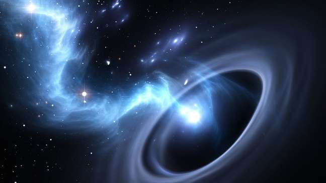 Sabe-se que buracos negros são originados a partir de estrelas gigantes e moribundas