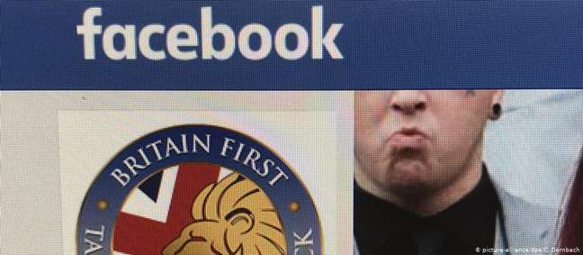 Página no Facebook do grupo extremista Britain First, um dos banidos pela rede