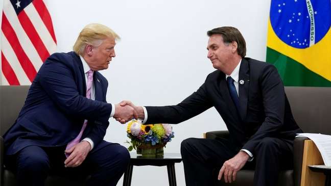 Trump afirmou que Bolsonaro 'se orgulha' da relação que tem com ele