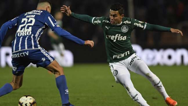 Na ida, em Mendoza, Palmeiras e Godoy Cruz ficaram no 2 a 2, na terça da semana passada (Andres Larrovere/AFP)
