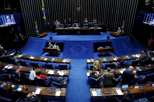 Senado durante sessão 
20/02/2018
REUTERS/Adriano Machado