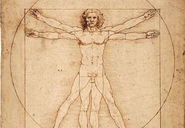 O "Homem Vitruviano" é uma das obras mais conhecidas de Leonardo da Vinci