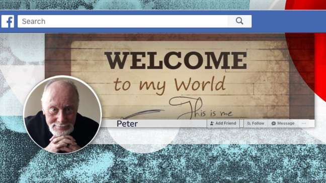 Perfil de Facebook de Peter, que ajudou a viralizar post errado sobre o coronavírus