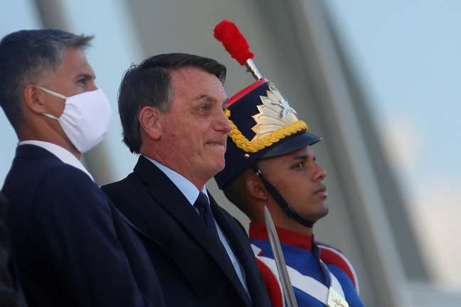 Presidente Jair Bolsonaro no Palácio do Planalto
05/06/2020
REUTERS/Adriano Machado
