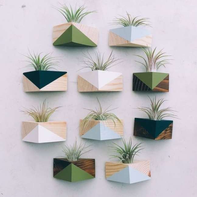 38. Vaso de parede moderno para plantas – Via: Pinterest