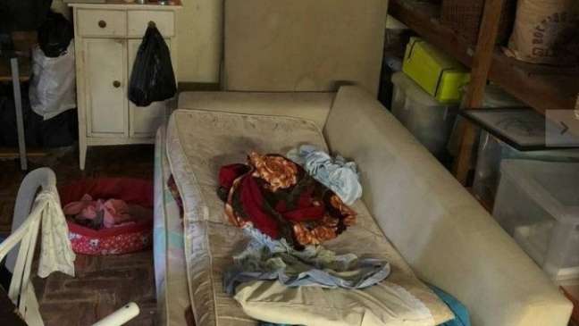 Quarto onde dormia a idosa de 61 anos na casa de Alto de Pinheiros
