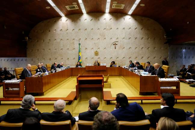 Vista do plenário do STF durante julgamento 
04/04/2018
REUTERS/Adriano Machado