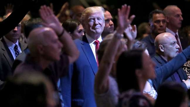 Donald Trump recebeu amplo apoio evangélico nas eleições de 2016, que ele vem conseguindo manter, apesar de diversas polêmicas