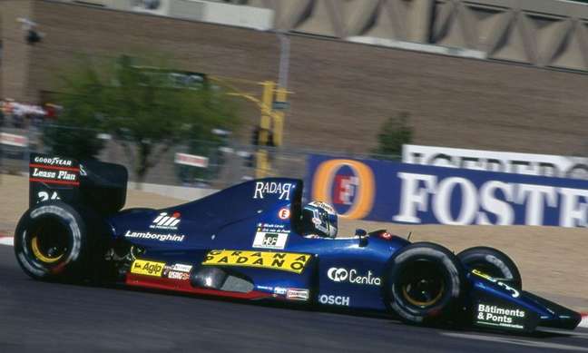 Lamborghini na Fórmula 1 em 1991: melhor resultado foi um sétimo  lugar de Nicola Larini no GP dos EUA.