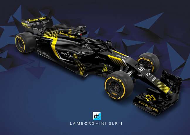 Projeção do carro da Lamborghini na F1: participação na Fórmula 1 poderia salvar a marca.