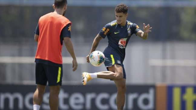 Último treino da Seleção Brasileira em São Paulo antes do confronto contra o Peru - Imagem: Lucas Figueiredo/CBF