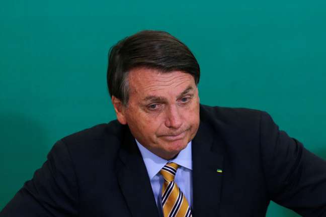 Presidente Jair Bolsonaro no Palácio do Planalto
17/11/2020
REUTERS/Adriano Machado