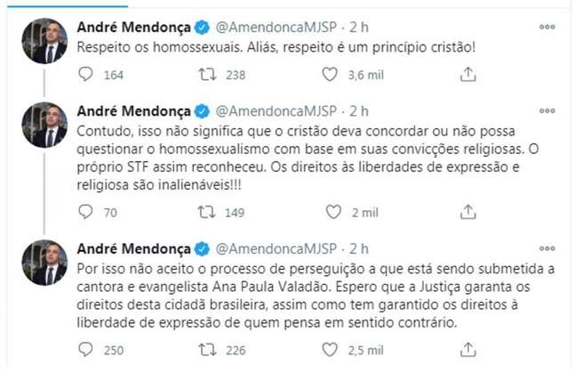 Segundo ministro, há um 'processo de perseguição' contra Ana Paula Valadão