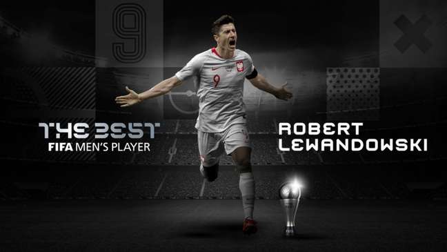 Lewandowski é o mais novo melhor jogador do mundo (Foto: Divulgação / Fifa)