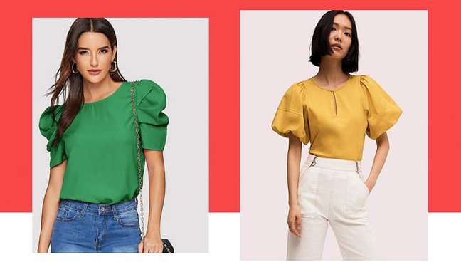 blusa manga bufante tendencia