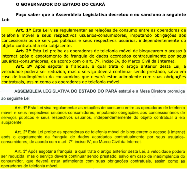 Projetos de lei idênticos foram apresentados no Ceará e no Pará 