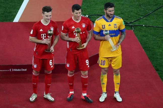 Lewandowski, Gignac e Kimmich foram os melhores do Mundial de Clubes (Foto: KARIM JAAFAR / AFP)