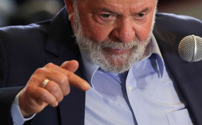 Lula durante entrevista em São Bernardo do Campo
 10/3/2021 REUTERS/Amanda Perobelli