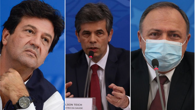 Os ex-ministros da Saúde Henrique Mandetta, Nelson Teich e Eduardo Pazuello serão os primeiros a depor à CPI