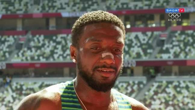 Thiago André não conseguiu avançar à semifinal dos 1500m masculino do atletismo (Foto: Reprodução/SporTV)