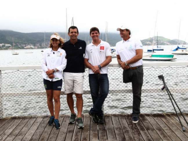 Martine, Torben, Marco e Lars: a família Grael e seus intermináveis representantes olímpicos (Foto: Paulo Sérgio/LANCEPRESS)