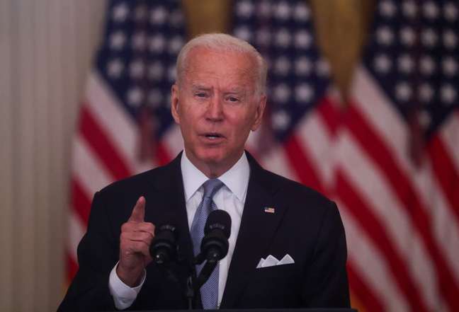 Presidente dos EUA, Joe Biden, faz pronunciamento na Casa Branca
16/08/2021
REUTERS/Leah Millis