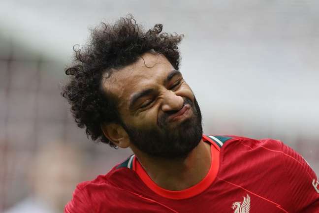 Mohamed Salah pode não jogar o Mundial no Catar
21/08/2021 REUTERS/Russell Cheyne 