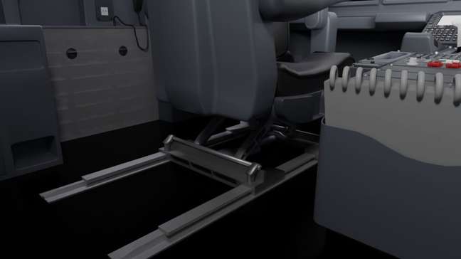 E170 no Flight Simulator - interior 