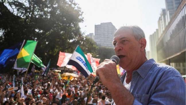 Antigo cr&iacute;tico do MBL, Ciro Gomes discursou no ato deste domingo da Avenida Paulista