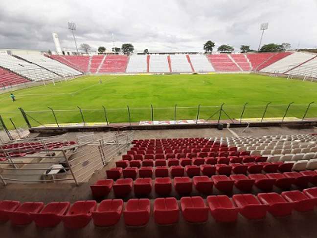 Para o duelo com o Operário-PR, a capacidade de público no estádio será mantida em 30% . Para os jogos seguintes, aumenta para 40%- (Divulgação/Arena do Jacaré) Para o duelo com o Operário-PR, a capacidade de público no estádio será mantida em 30% . Para os jogos seguintes, aumenta para 40%- (Divulgação/Arena do Jacaré)