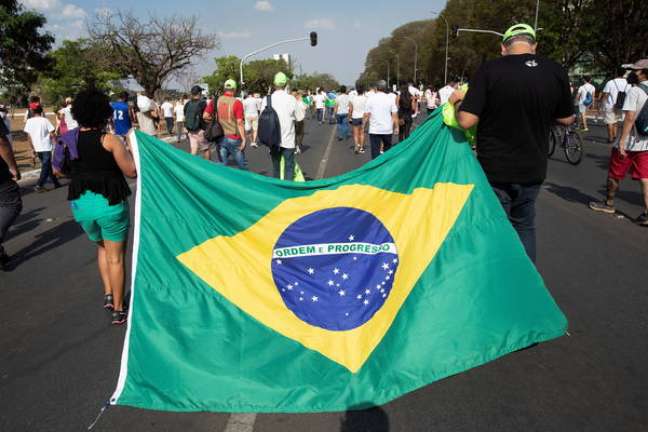 Protesto a favor de Bolsonaro no feriado de 7 de setembro Protesto a favor de Bolsonaro no feriado de 7 de setembro