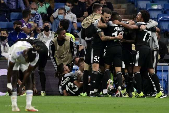 Sheriff venceu o Real Madrid no Bernabeu (Foto: JAVIER SORIANO / AFP)