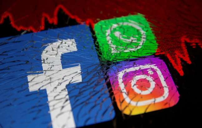 Logos de Facebook, Whatsapp e Instagram
REUTERS/Dado Ruvic/Illustration