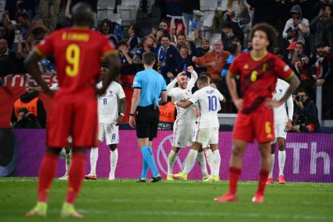 França venceu a Bélgica nos minutos finais (Foto: FRANCK FIFE / AFP)