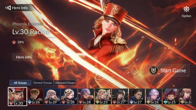 Collectible Heroes in Seven Knights 2